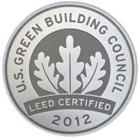 LEED Silver Certified - U.S. Green Building Council