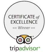 TripAdvisor Certificate of Excellence Winner